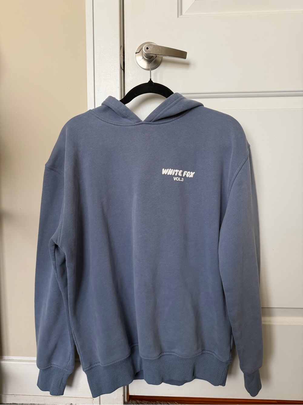 White Fox Blue Hoodie